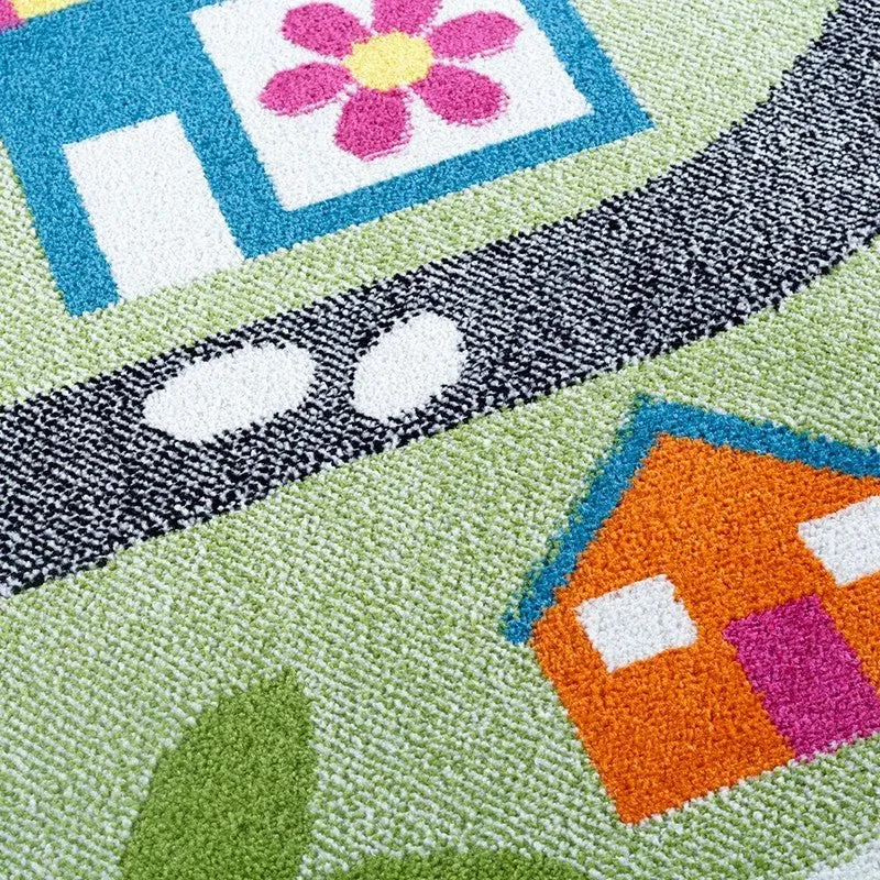 Whimsical LR81281 Green Blue Rug
