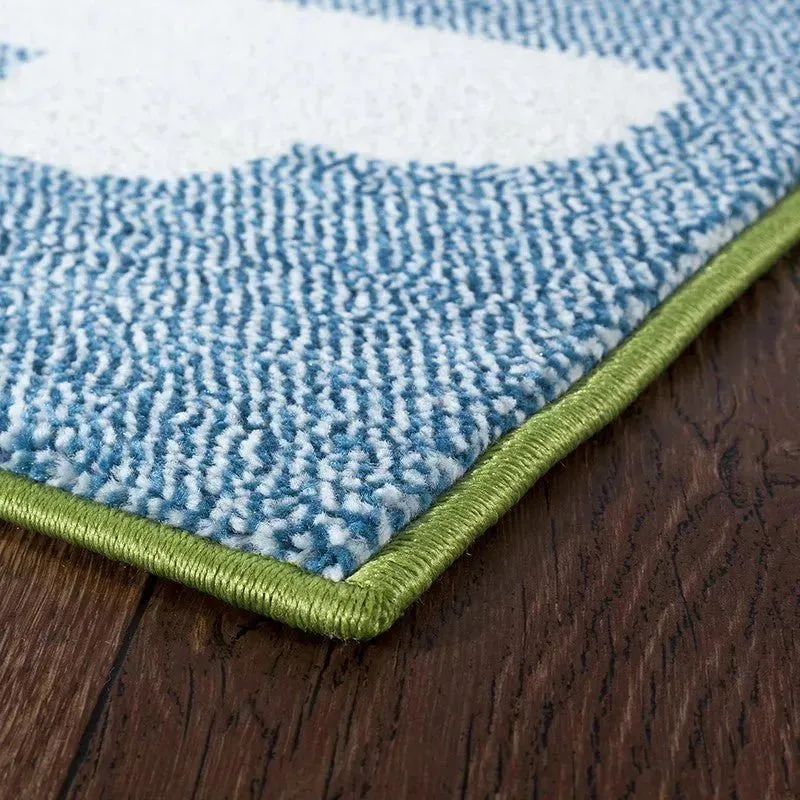 Whimsical LR81281 Green Blue Rug