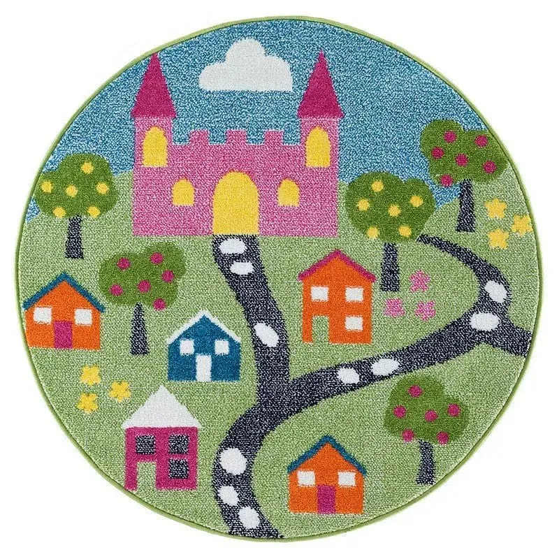 Whimsical LR81281 Green Blue Rug
