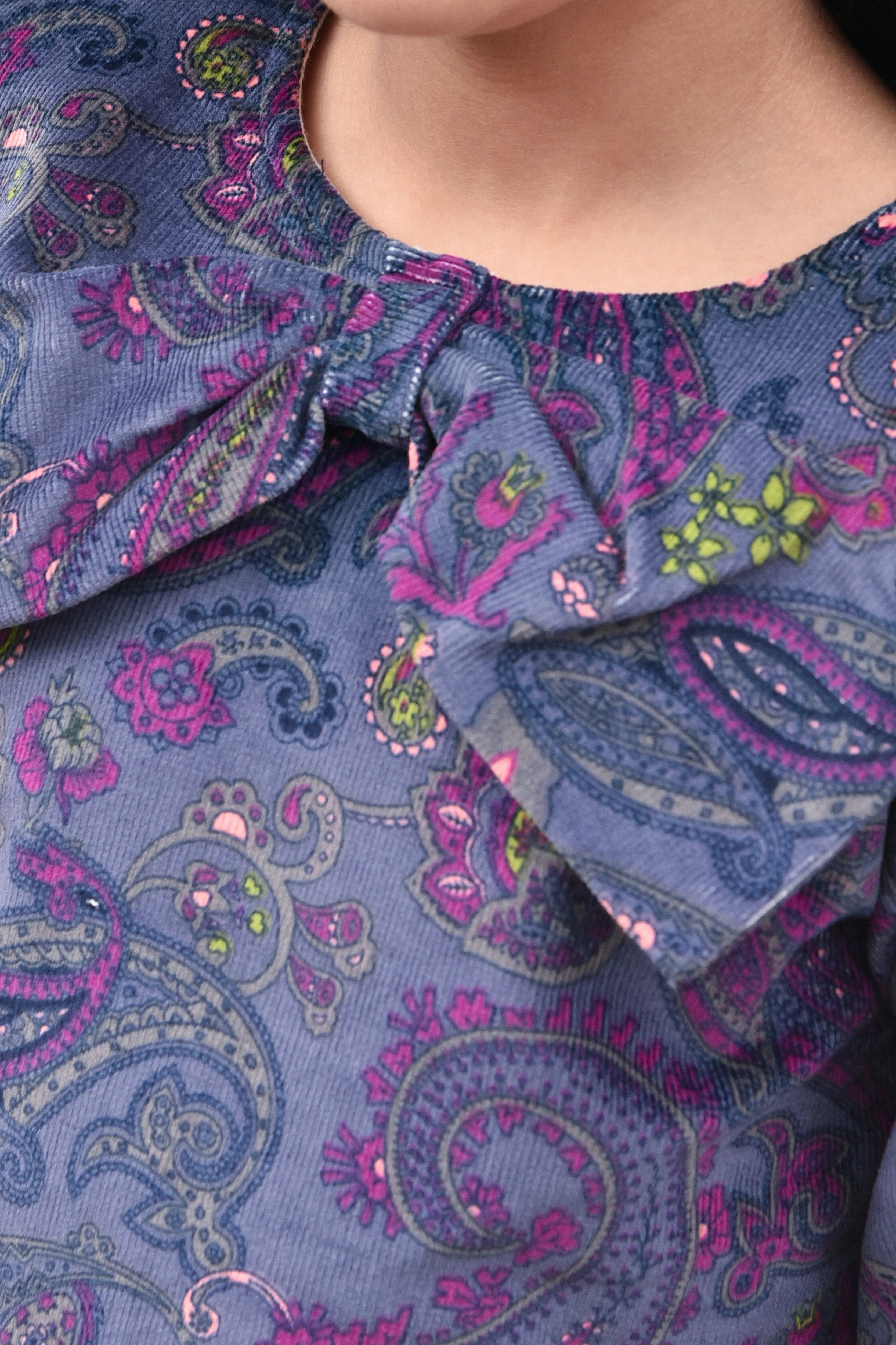 Whimsical Winter Corduroy Top