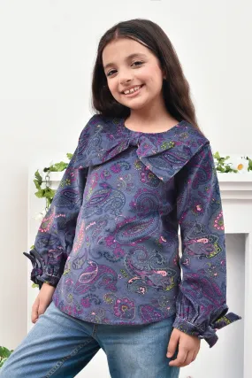 Whimsical Winter Corduroy Top