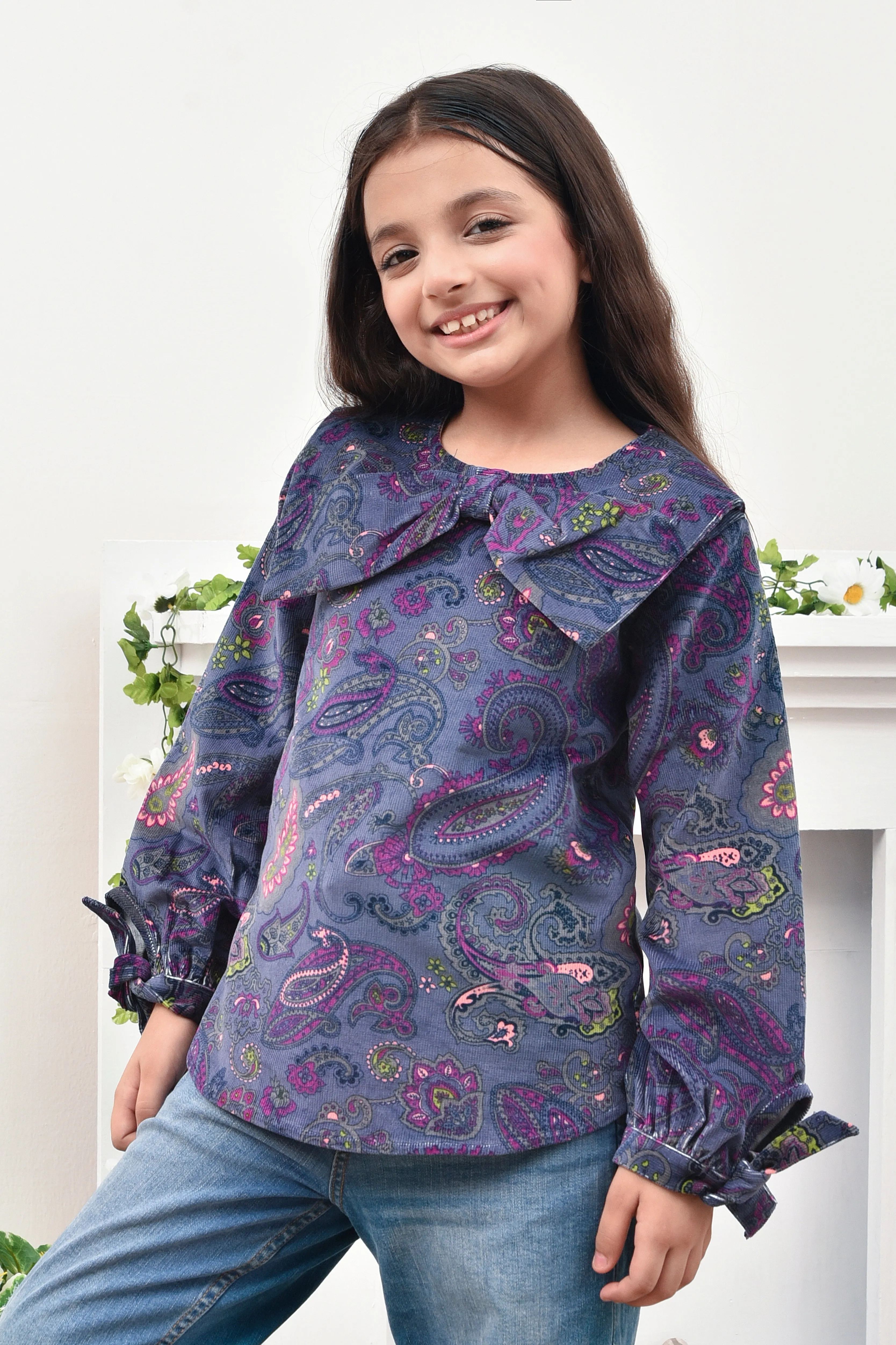Whimsical Winter Corduroy Top