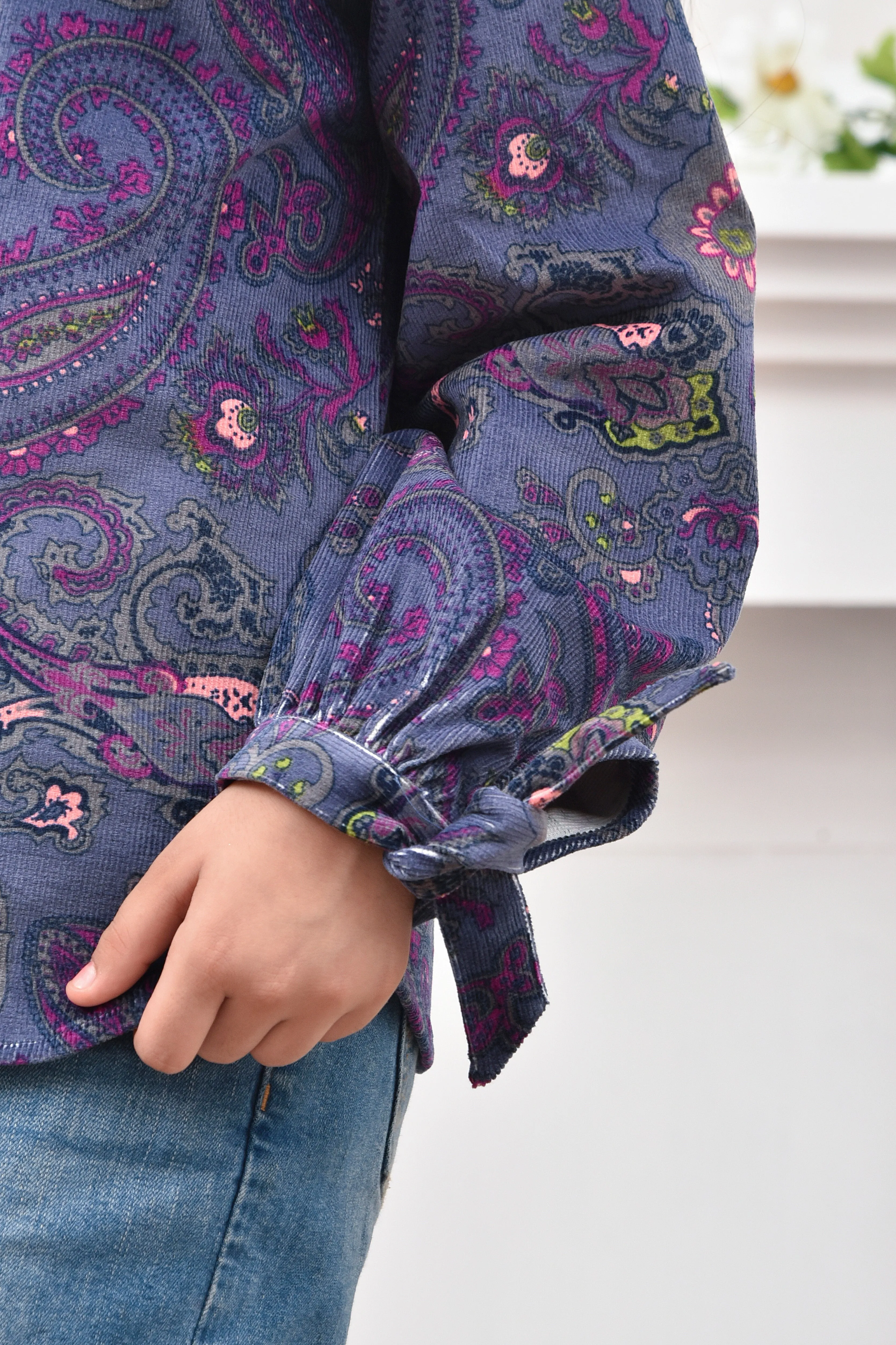 Whimsical Winter Corduroy Top