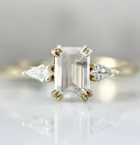 Whipped Dream Icy Emerald Cut Diamond Ring