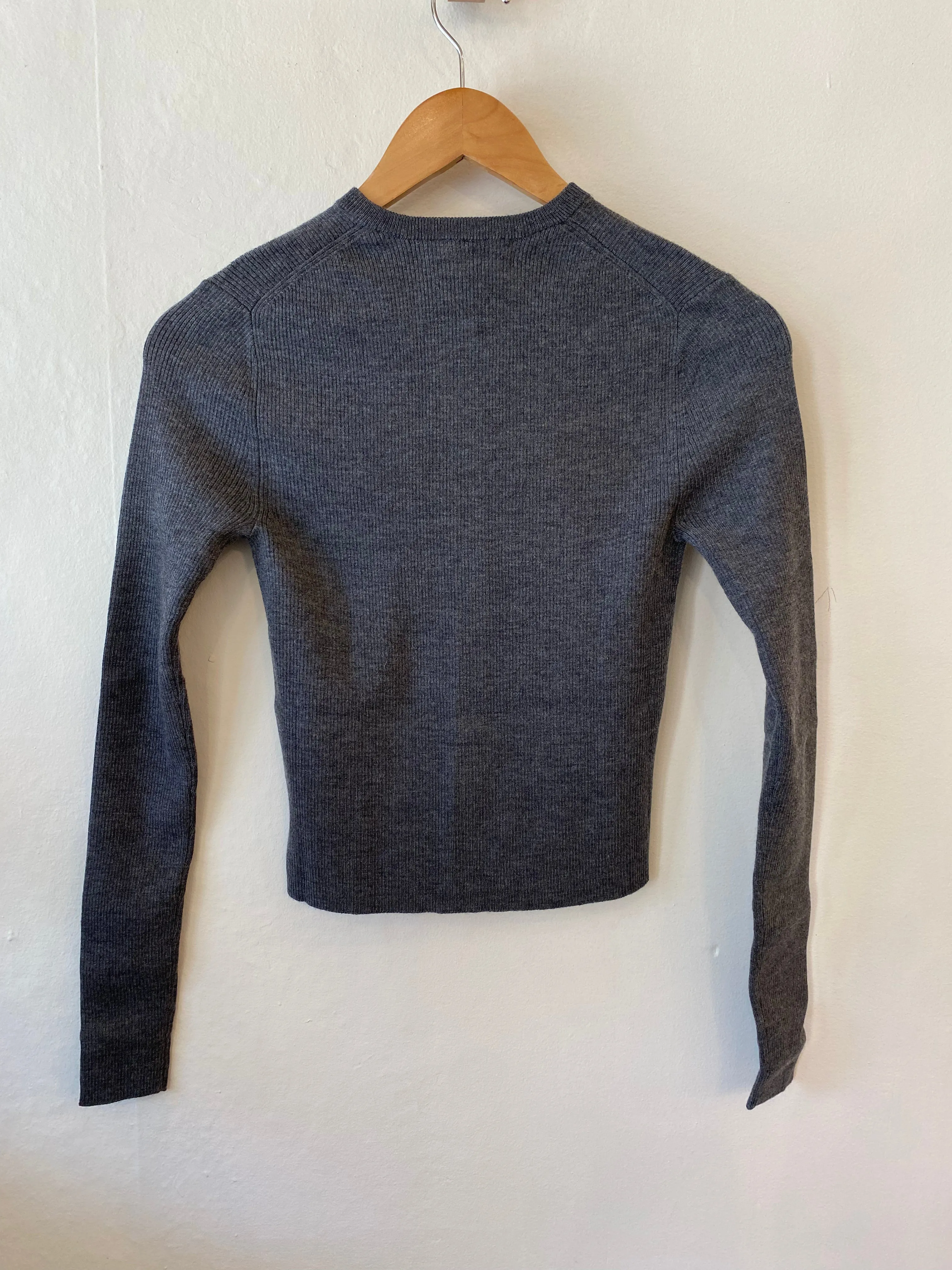 White   Warren Superfine Merino Cardigan 21195