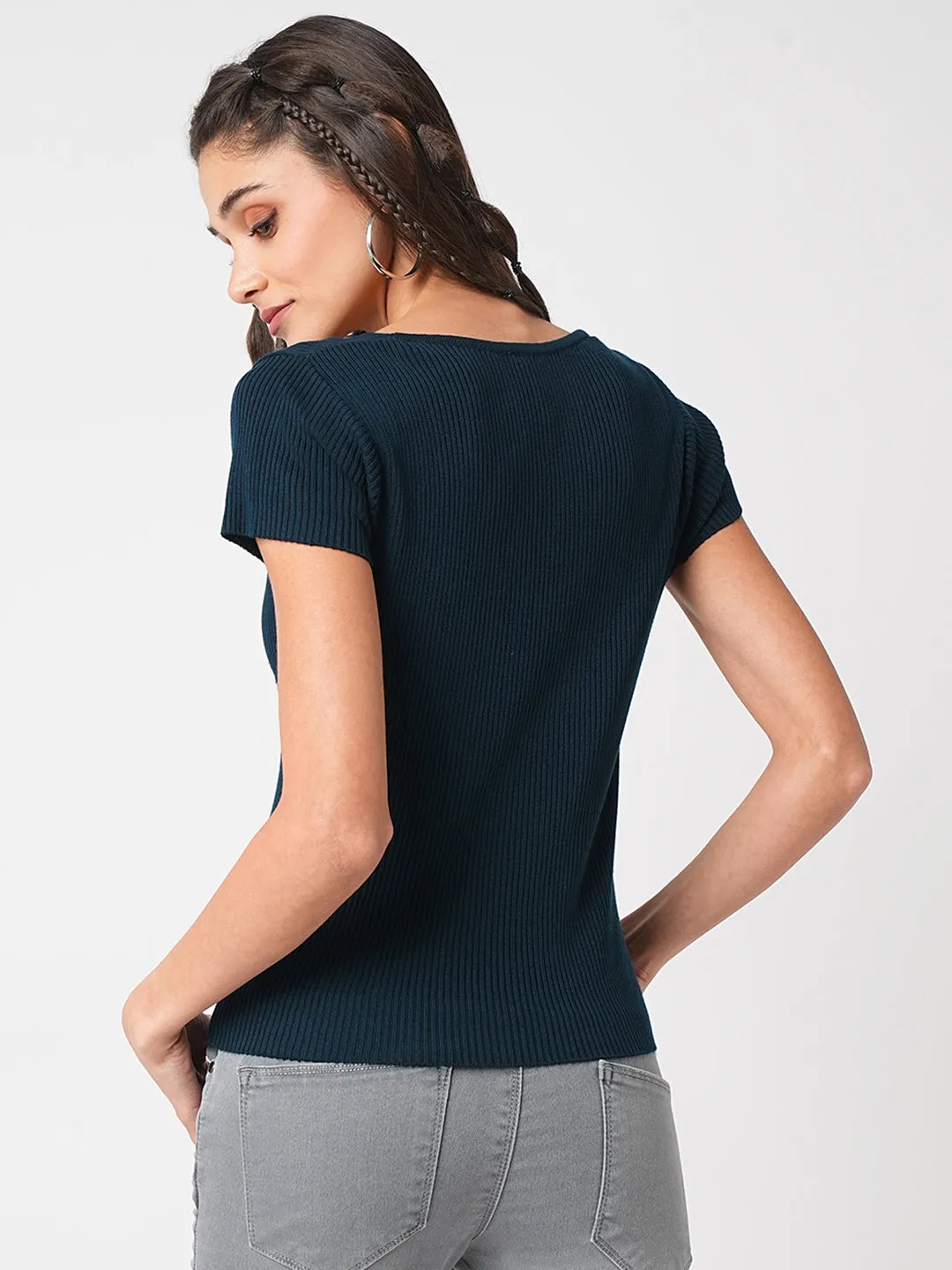 Women Airforce Flat Knit Top