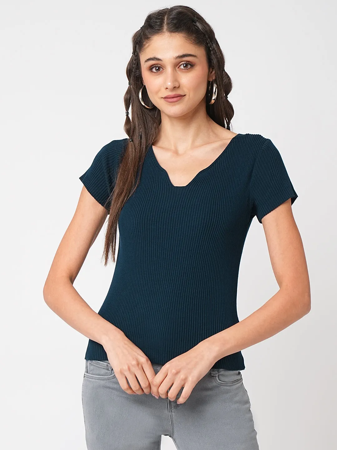 Women Airforce Flat Knit Top