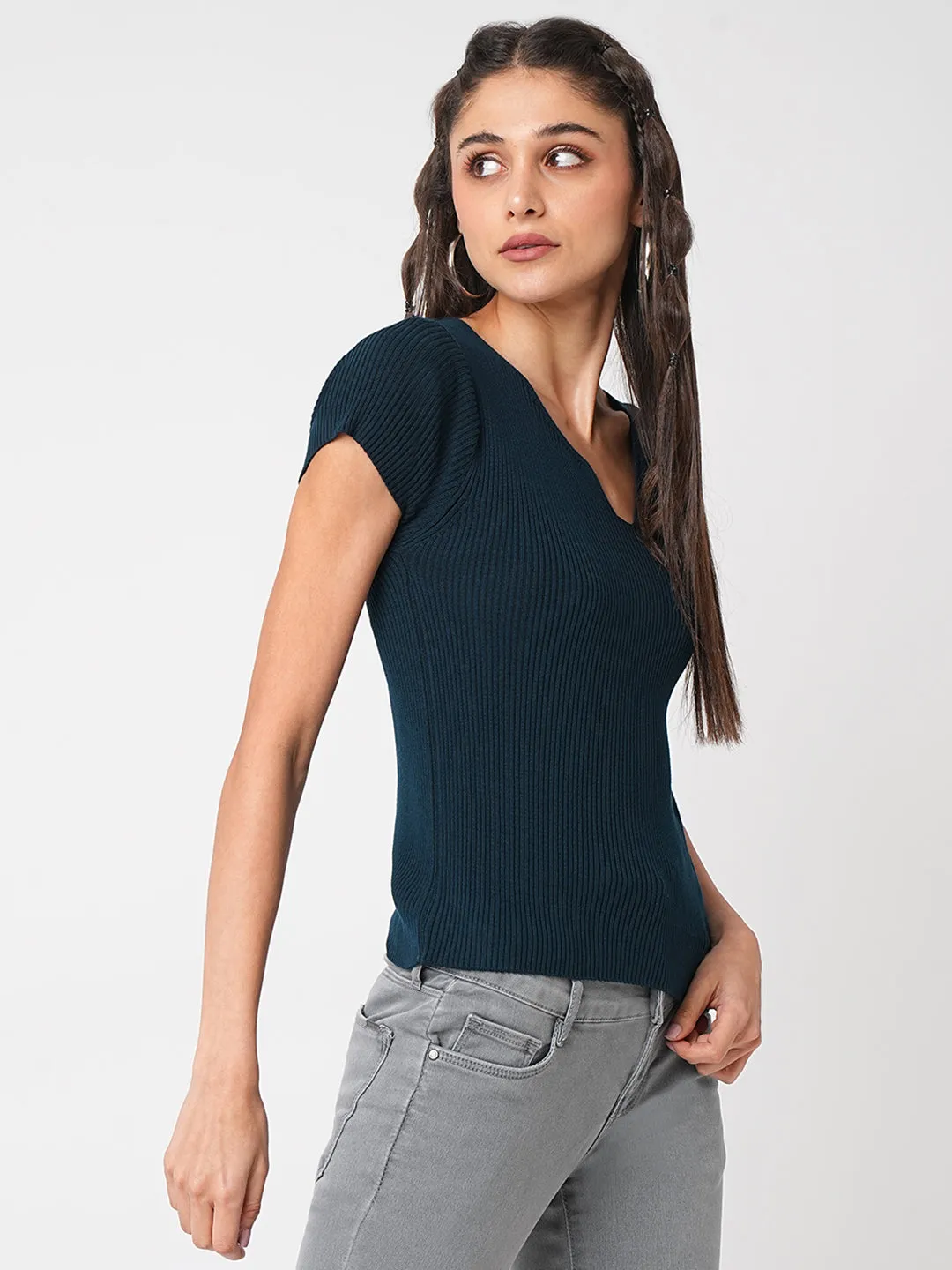 Women Airforce Flat Knit Top