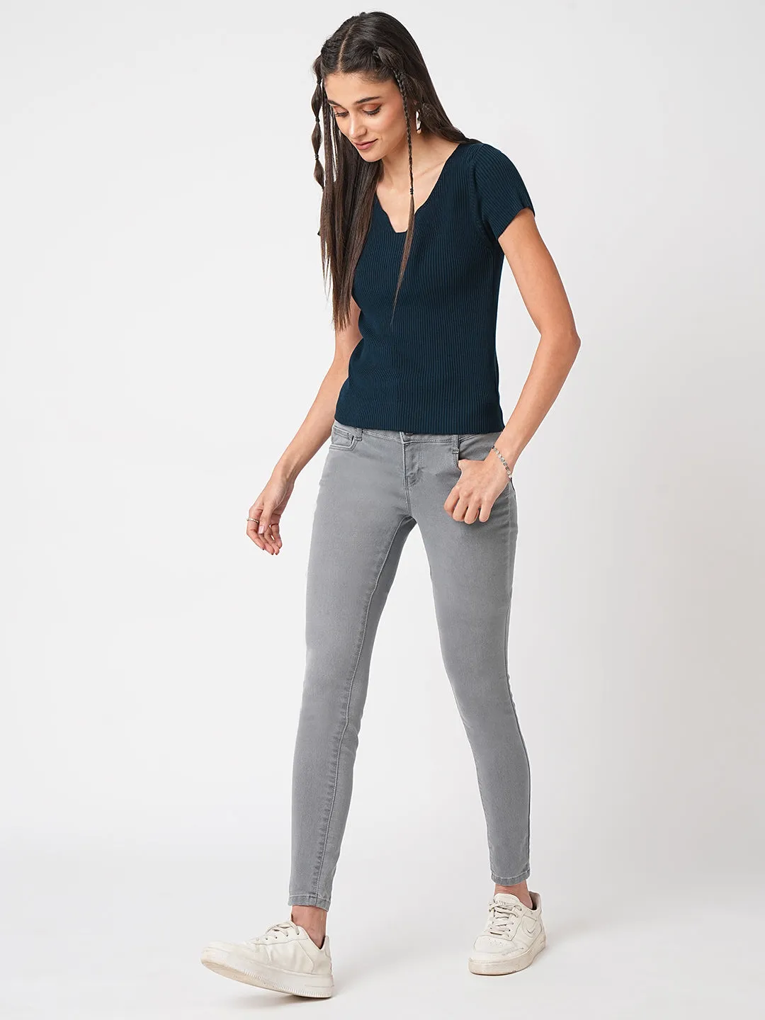 Women Airforce Flat Knit Top