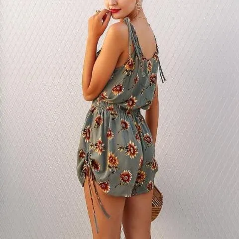 Women Casual Floral Print Romper