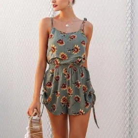 Women Casual Floral Print Romper