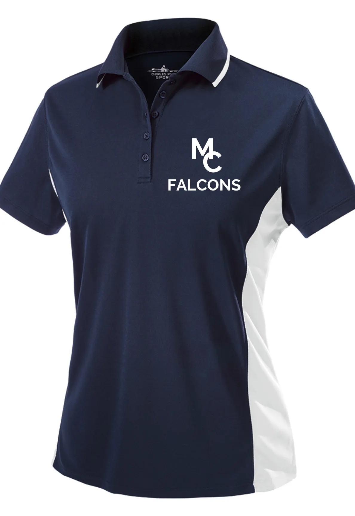 WOMEN'S COLOR BLOCKED WICKING POLO