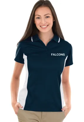 WOMEN'S COLOR BLOCKED WICKING POLO