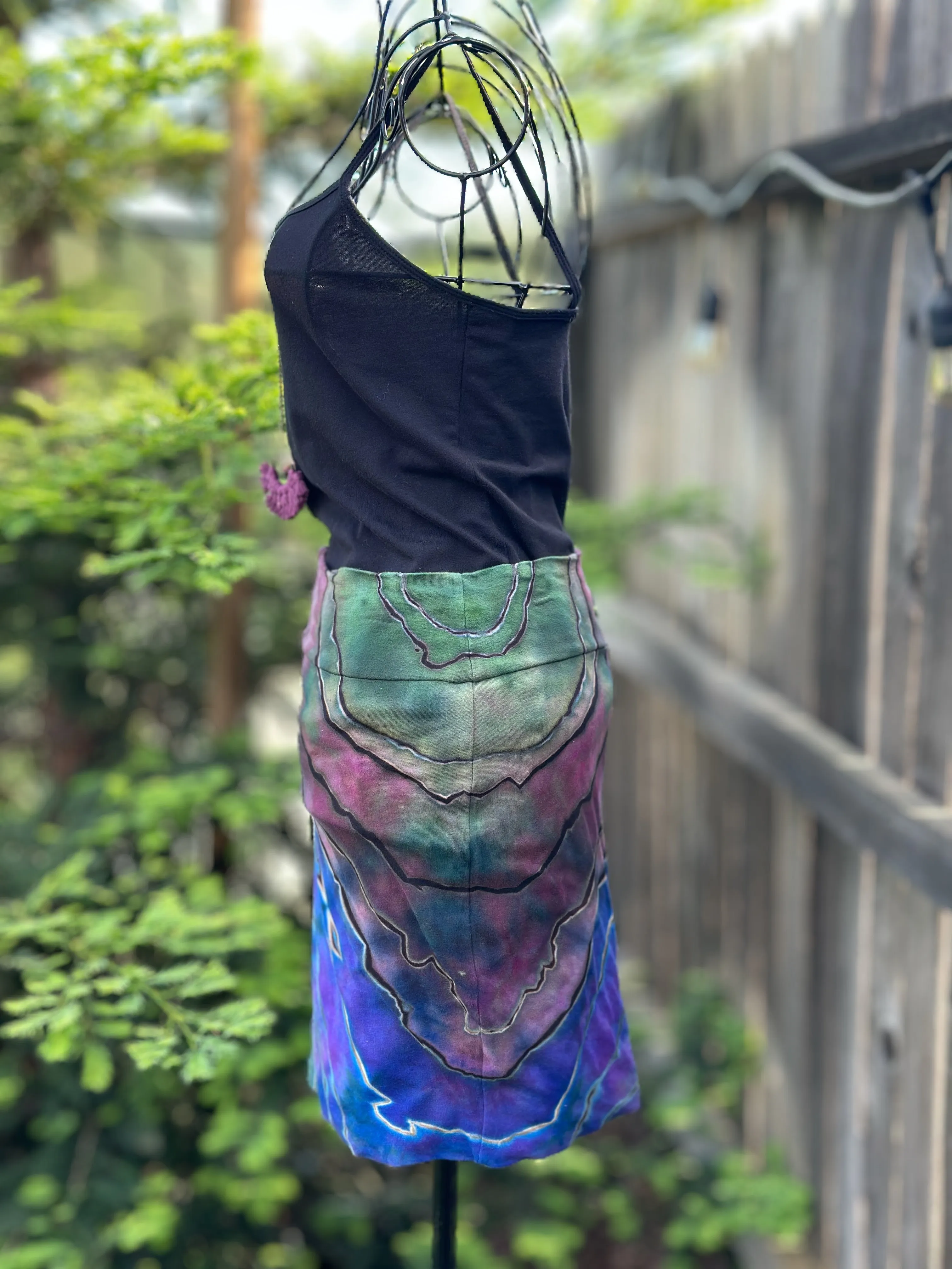 Women’s Medium Reverse Geode Mini Skirt in ‘Abalone’