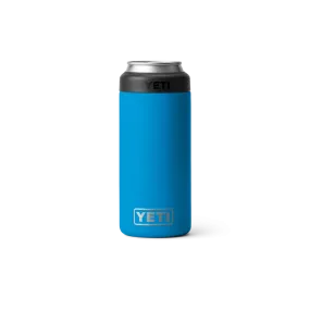 Yeti Rambler 12oz Big Wave Blue Colster Slim Can Cooler