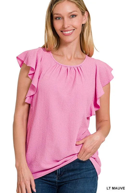 Zenana Flutter Top