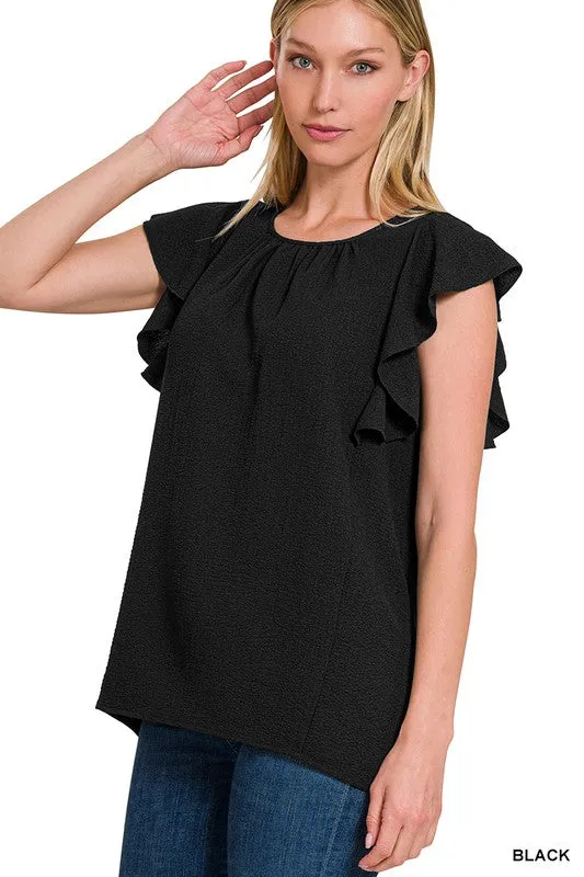Zenana Flutter Top