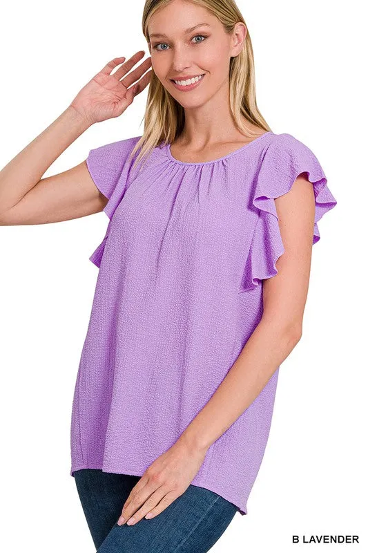 Zenana Flutter Top