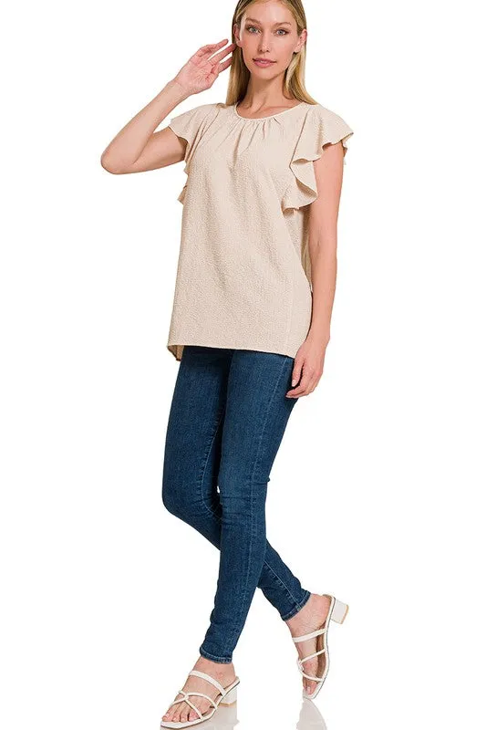 Zenana Flutter Top