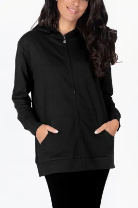 ZIP-UP CARDIGAN (BLACK)